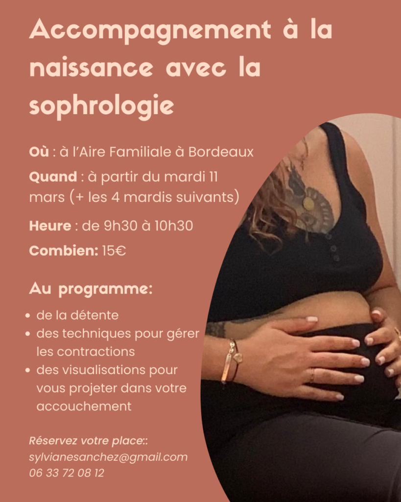 sophrologie pendant la grossesse - cycle de 5 séances